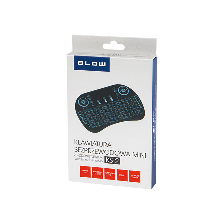Mini bezdrôtová klávesnica Blow KS-2 s podsvietením a touchpadom