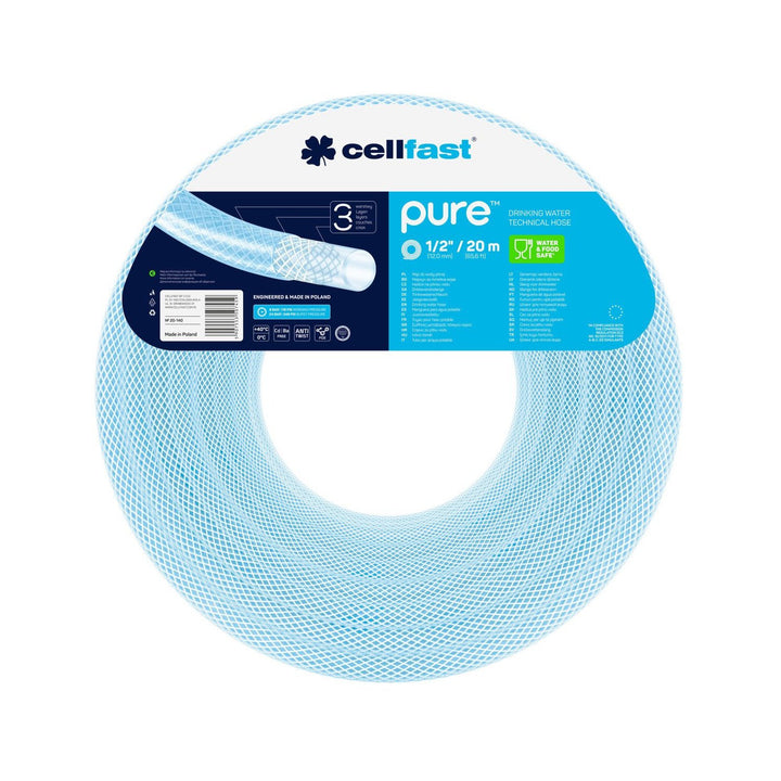 Cellfast Pure 12,5 mm x 2,5 mm 20 m 3-vrstvová hadica na pitnú vodu