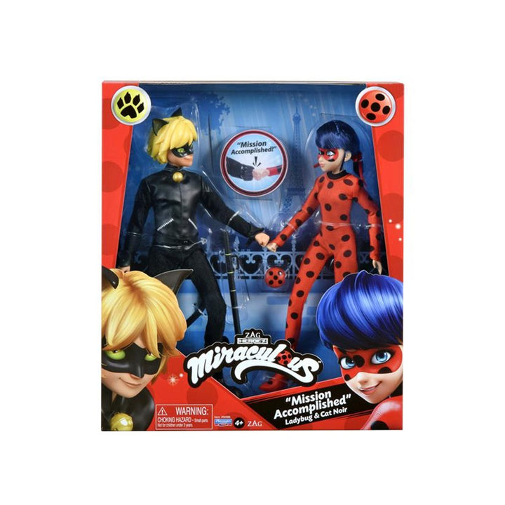 Sada figurek Miraculous Ladybug a Cat Noir od Playmates