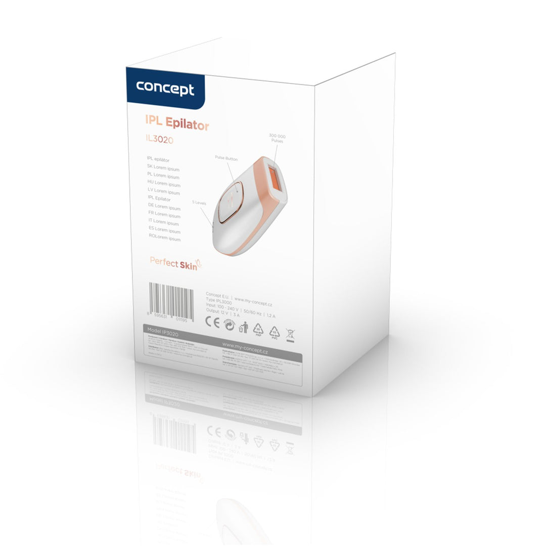Concept Perfect Skin IPL depilátor 2 režimy 5 úrovní intenzity IL3000