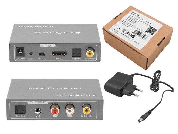 HDMI-Audio SPDIF R/L Jack ARC Extractor SPH-AE04 s napájaním