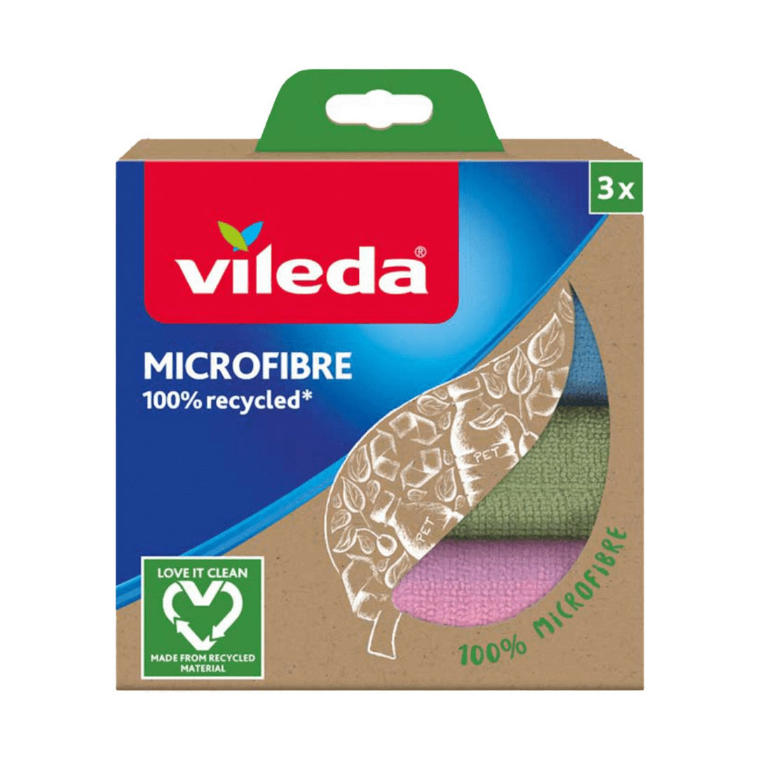 Sada 3 utierok Vileda zo 100 % recyklovaných mikrovlákien