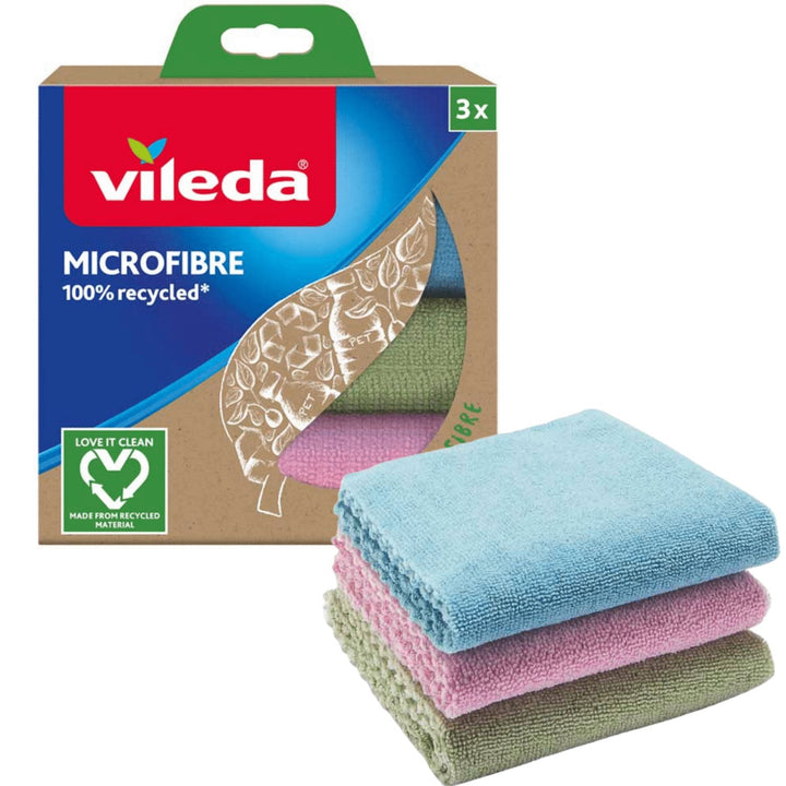 Sada 3 utierok Vileda zo 100 % recyklovaných mikrovlákien