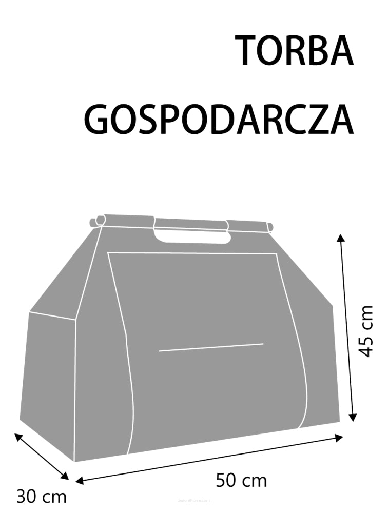 Vak na palivové drevo Obdĺžnikový vak na drevo s rukoväťou na prenášanie Glade