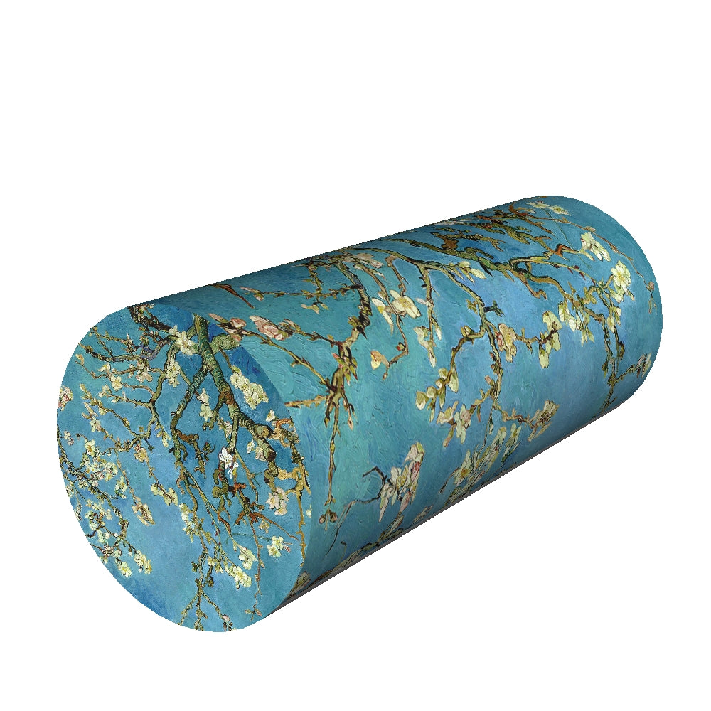 Vankúš na krk bedrový valec 40x15cm Vankúš na podporu valca Termoaktívna pena Roll Pillow Almond