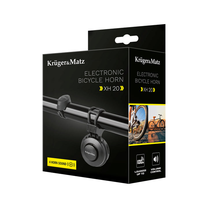 Elektrický zvonček na bicykel Kruger&Matz XH20 s vysoko kvalitnými materiálmi
