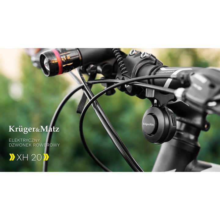 Elektrický zvonček na bicykel Kruger&Matz XH20 s vysoko kvalitnými materiálmi