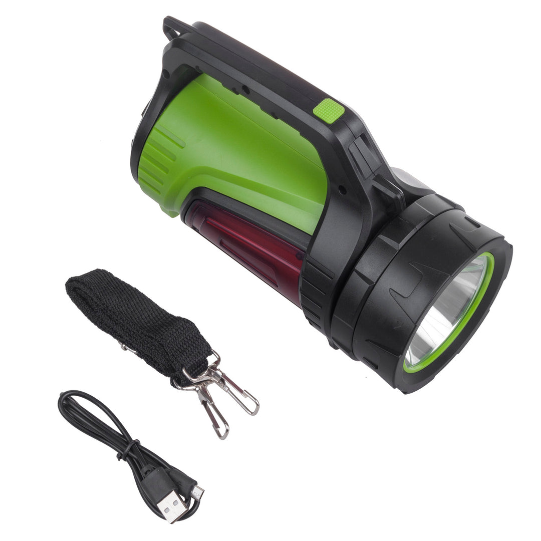 LED baterka 3v1 Maclean, funkcia powerbanky, 3 režimy svietenia, 5W XM-L-T6, studená biela 6500K, 3,7V 3x18650, 4500mAh, MCE345