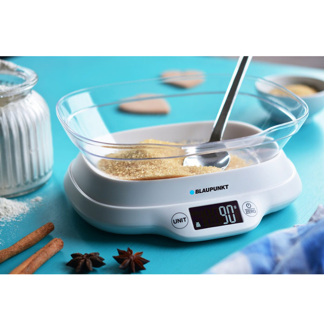 Digitálna kuchynská váha s odnímateľnou miskou s objemom 1,2 l do 5 kg Dotykové tlačidlá Digitálna váha