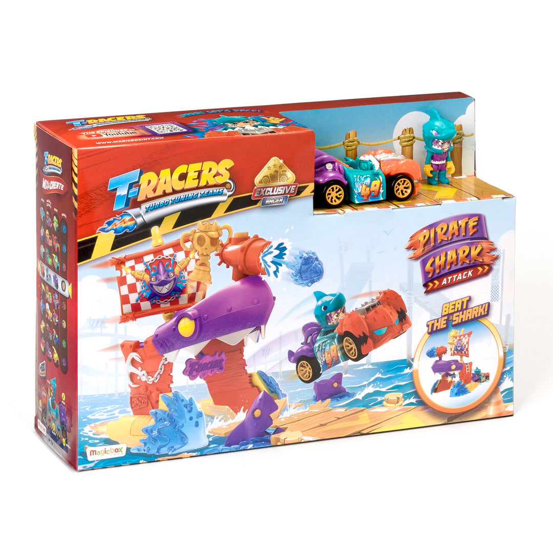 Exkluzívne vozidlo T-Racers Pirátsky žralok Playset