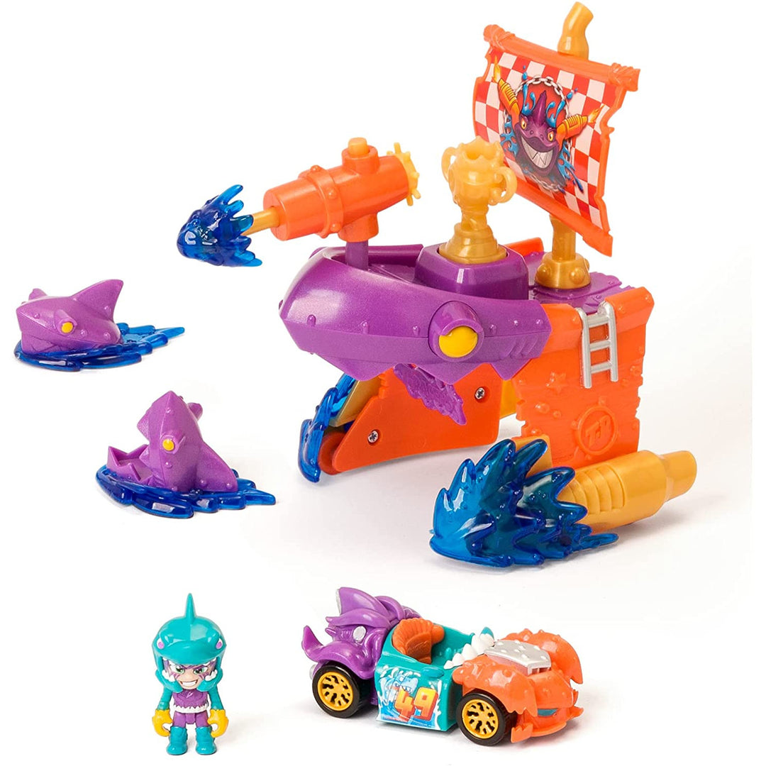 Exkluzívne vozidlo T-Racers Pirátsky žralok Playset