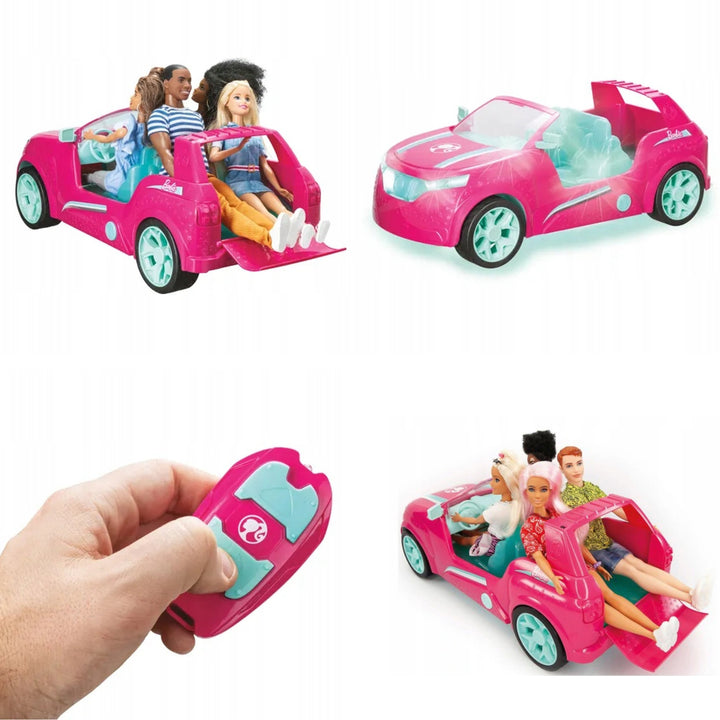 Barbie ružový SUV 45 cm set s diaľkovým ovládaním až 5 km/h