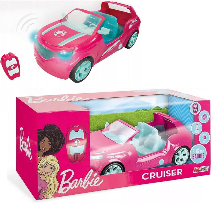 Barbie ružový SUV 45 cm set s diaľkovým ovládaním až 5 km/h