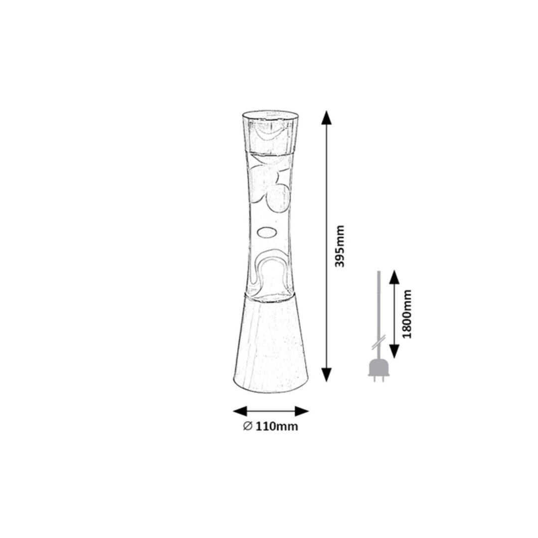 Minka lavalamp Gy6.35 20W, 39,5 cm dúha - dekoratívna lampa