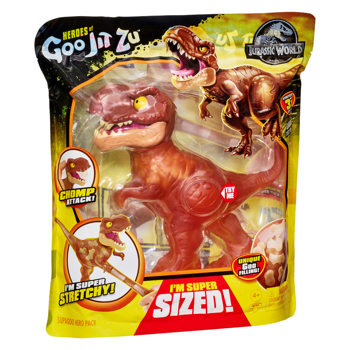 Heroes of Goo Jit Zu Jurský svet veľký dinosaurus Supagoo T.Rex figúrka - výška 19,5 cm