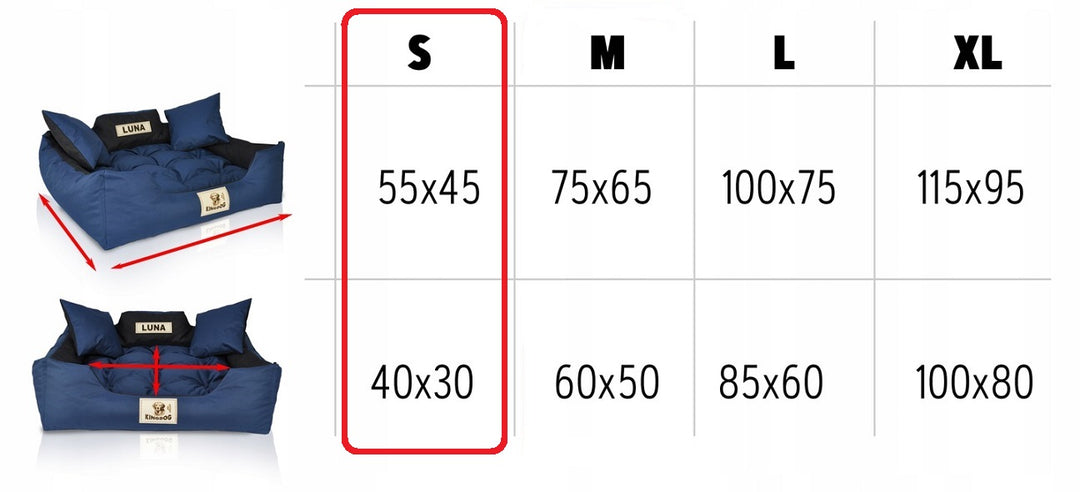 Pelech pre psov, mačky 55 x 45 Svetlosivá Kingdog veľkosť S