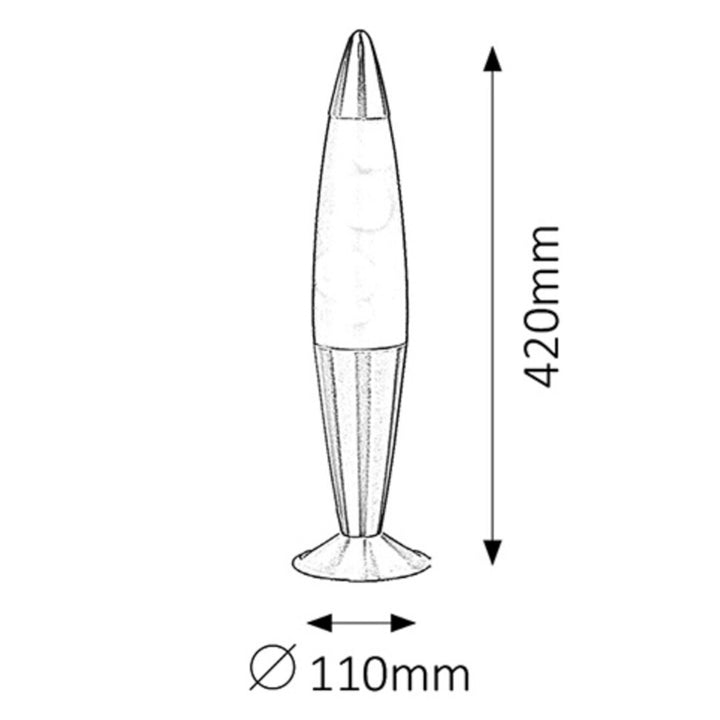 Lollipop2 lavalamp E14 25W oranžovo-fialová - dekoratívna lampa