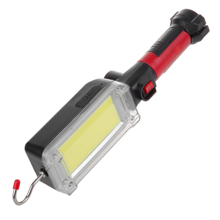 Magnetická dielenská lampa Maclean COB, 2x1200mAh, 700lm, USB Type-C/Micro USB, MCE307