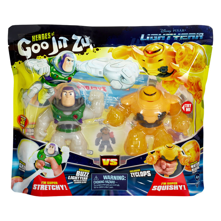 Sada 2 figúrok Hrdinovia Goo Jit Zu LIGHTYEAR - Buzz vs Zyclops