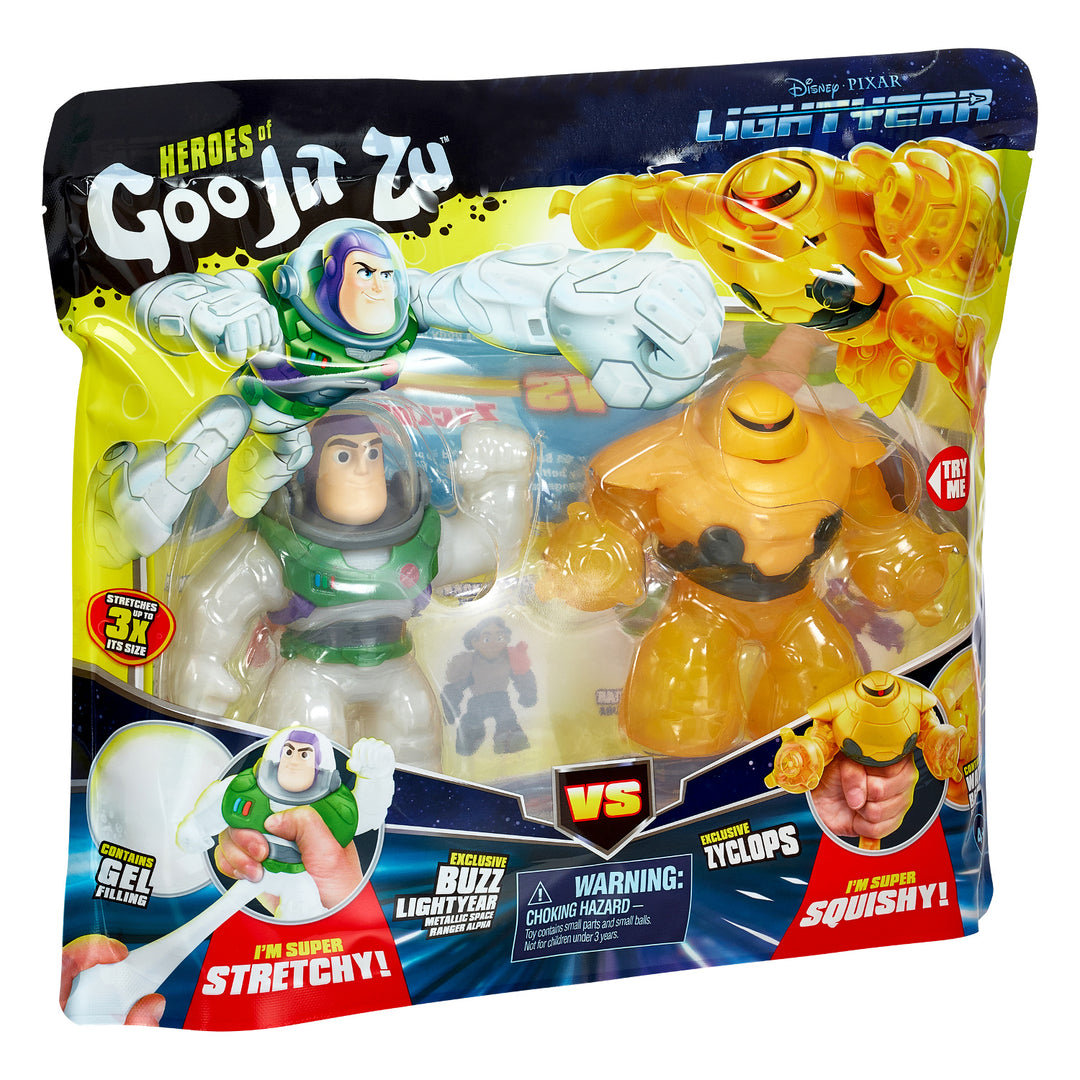 Sada 2 figúrok Hrdinovia Goo Jit Zu LIGHTYEAR - Buzz vs Zyclops