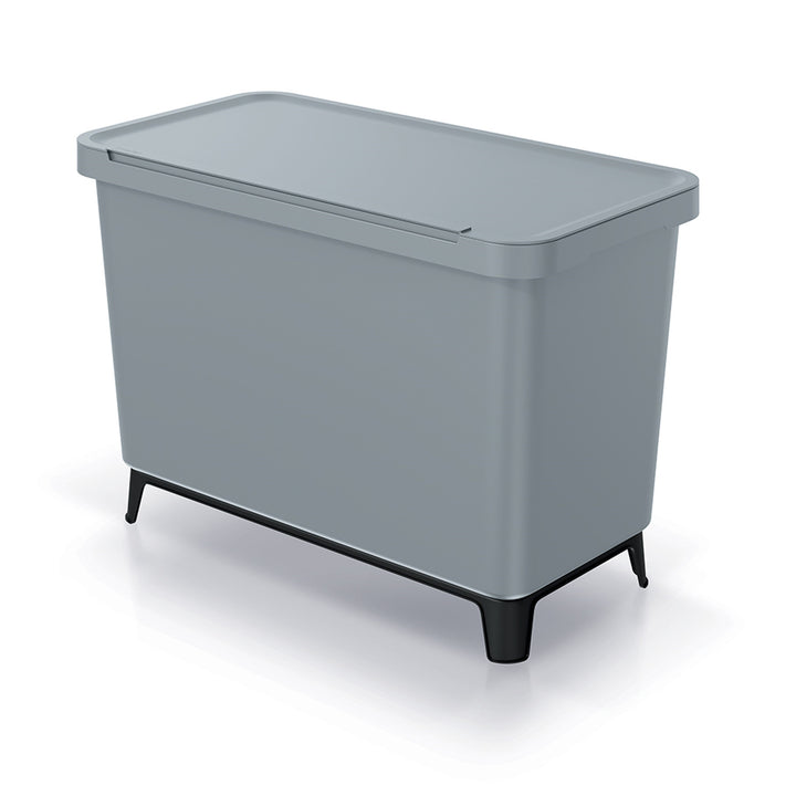 Prosperplast Keden SYSTEMA recyklačný kôš - 3x10l hladký sivý