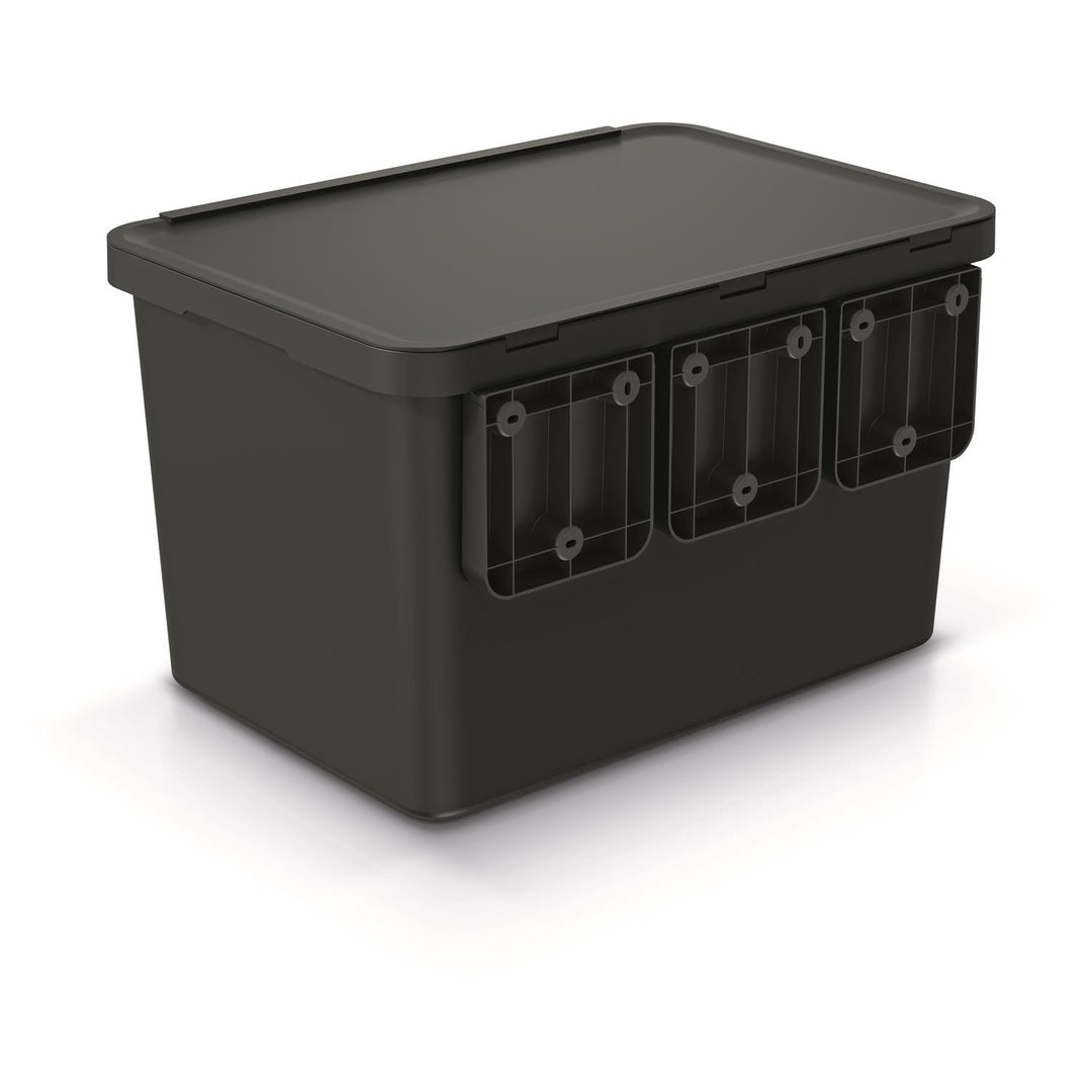Keden SYSTEMA odpadkový kôš 4x10 litrov - čierny recyklačný