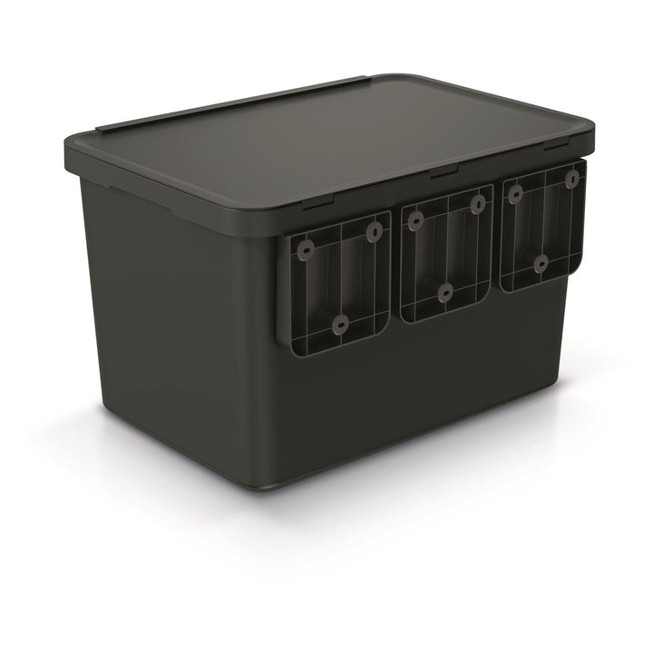 Keden SYSTEMA odpadkový kôš 4x10 litrov - čierny recyklačný