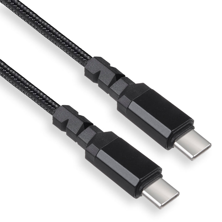 Kábel 2 x USB-C 15W Maclean, podpora QC 3.0, prenos dát, 3A, , čierny, dĺžka 1 m, MCE493