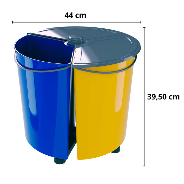 Rotačný kontajner ECOBIN + na separovanie odpadu s vekom