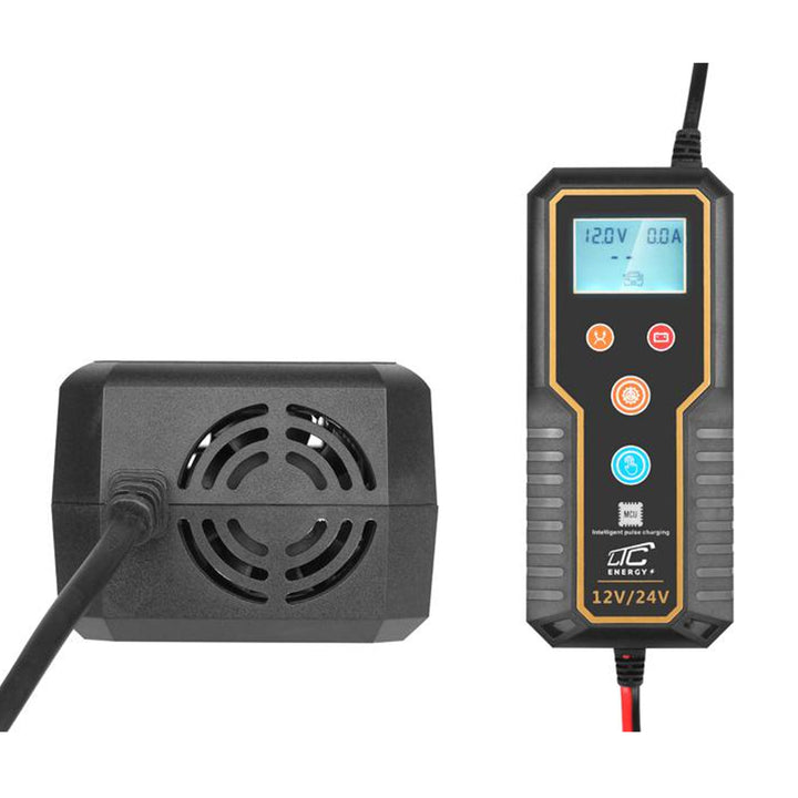 Nabíjačka autobatérií 12V/24V s mikroprocesorovým riadením pre 15A vhodná pre rôzne typy batérií od 2Ah do 150Ah
