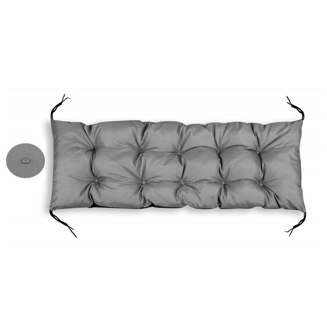 Vankúš na záhradné lehátko 120x50 cm Vodotesný PVC Codura Grey