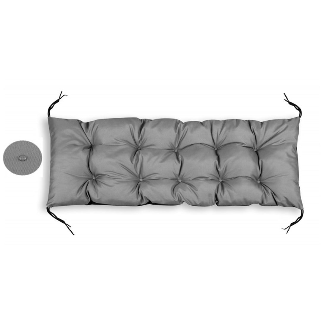 Vankúš na záhradné ležadlo Vankúš na záhradné ležadlo 180x50cm Vodotesný PVC Codura Grey