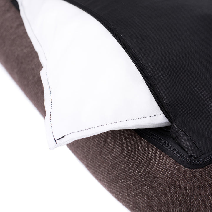 Pelech pre psov Sofa Mallorca Comfort v béžovej farbe s bielym lemovaním 100x75 cm