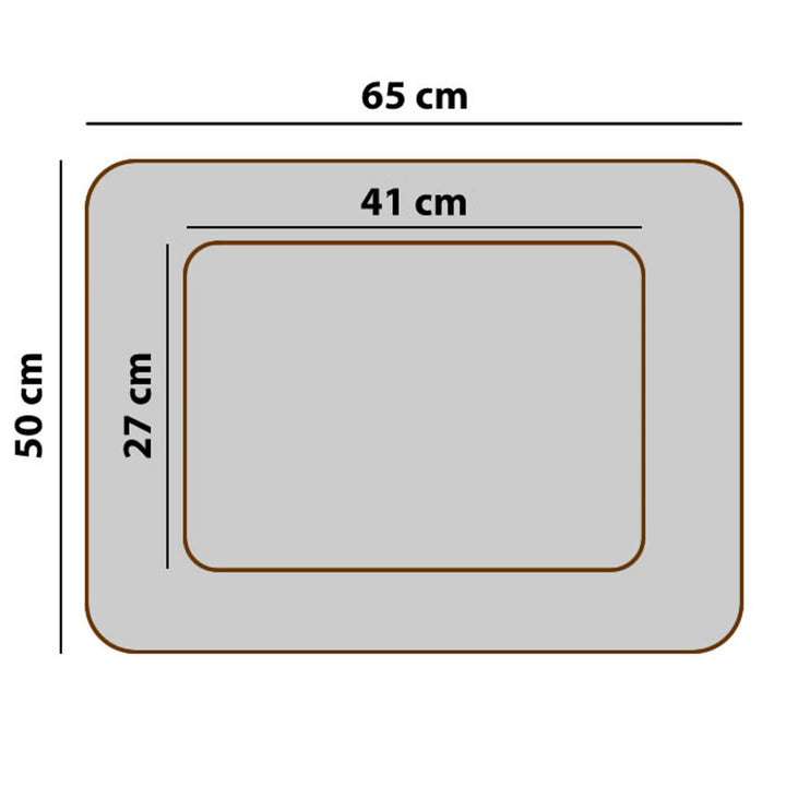 Ortopedický rozkladací pelech pre psov Valencia v tmavomodrej farbe s čiernym lemovaním 65x50 cm