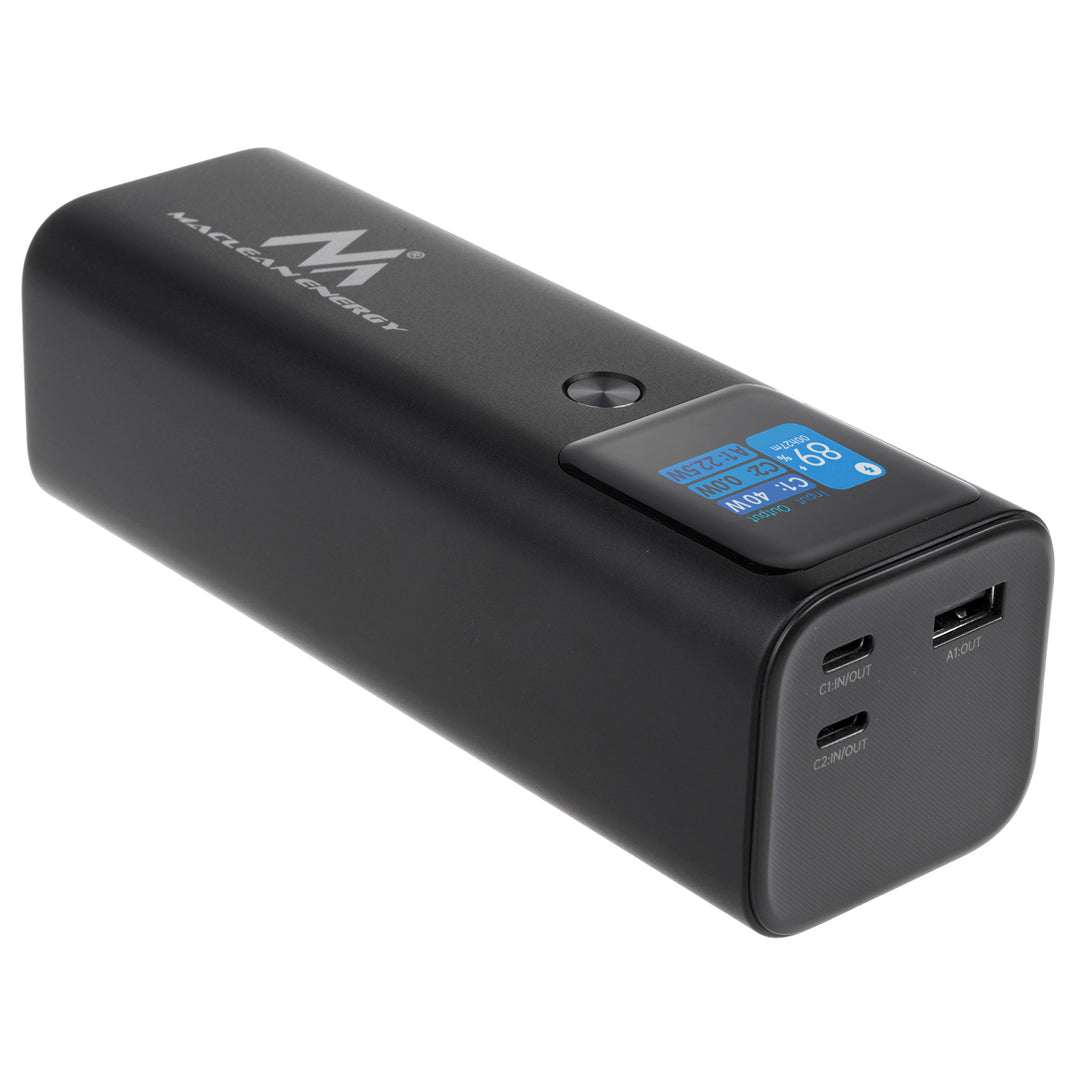 Mobilná batéria Power Bank Maclean, 24600mAh, Power Delivery (PD) 140W, Fast/Quick/Super Charge, 88,56Wh, 2x Typ-C, USB, MCE335