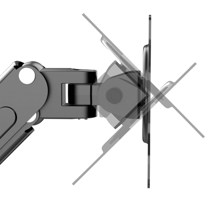 Držiak pre 2 monitory Maclean, plynová pružina, 13"-27", 7 kg, čierny, MC-861N