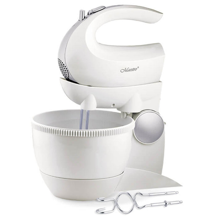 Mixér Maestro, rotačná misa, 5 rýchlostí, funkcia Turbo, 600 W, čierny, MR-556