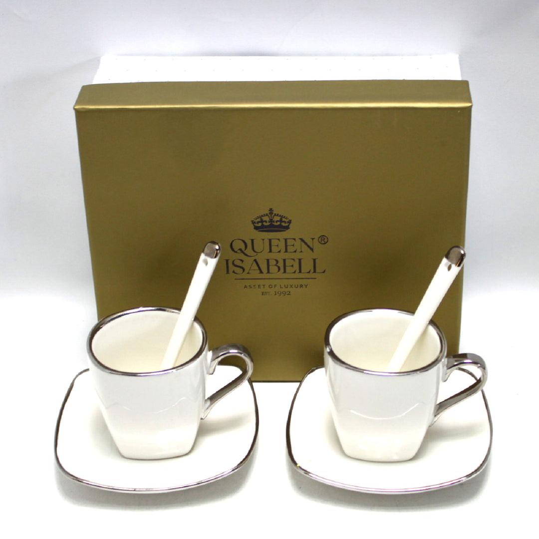 Porcelánová súprava šálok na espresso s taniermi Queen Isabell W23SV06-06471