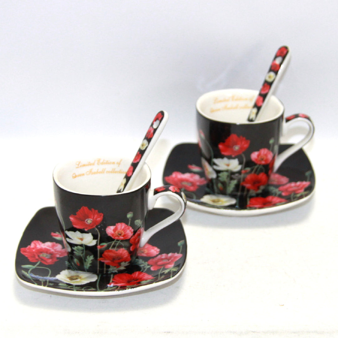 Porcelánová súprava šálok na espresso s taniermi Queen Isabell W9PB06-09510