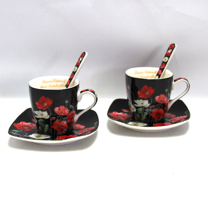 Porcelánová súprava šálok na espresso s taniermi Queen Isabell W9PB06-09510