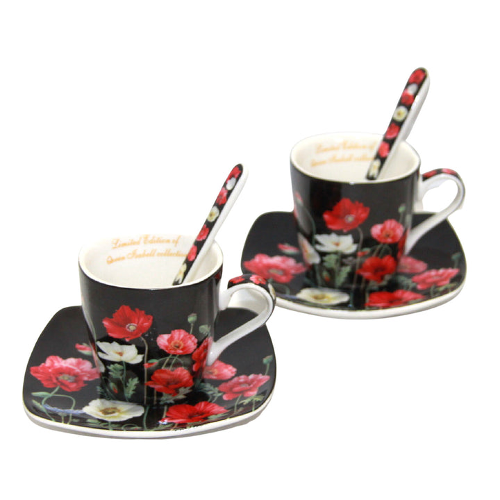 Porcelánová súprava šálok na espresso s taniermi Queen Isabell W9PB06-09510