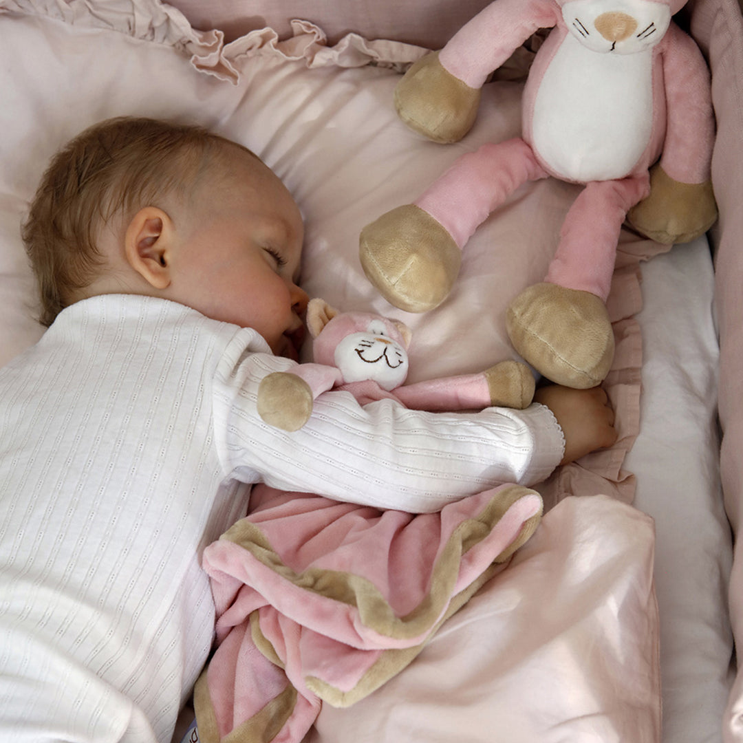 Deka na maznanie Diinglisar, mäkký materiál, ružová mačka, 35 cm, T-TED-01372 1