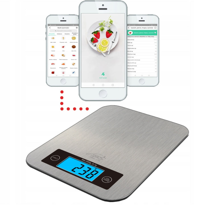 Kuchynská váha TECH-MED, diétna váha, Bluetooth, 5 kg, HW-FIT022