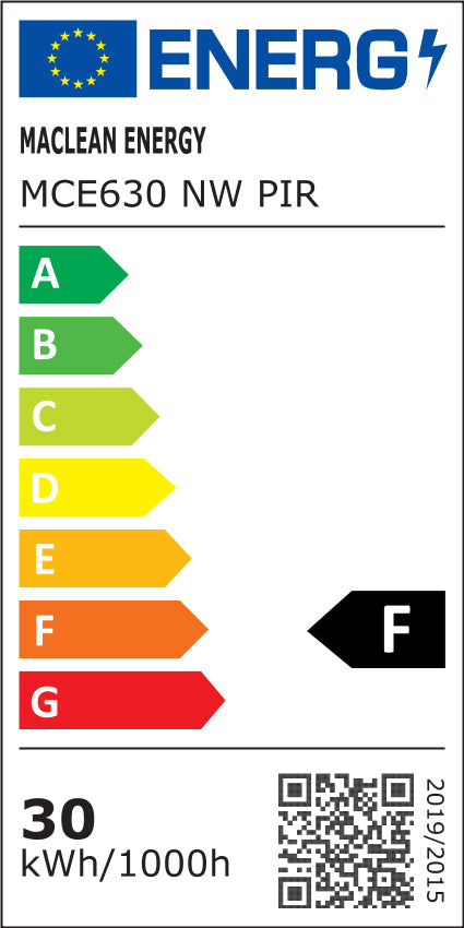 2x LED reflektor s detektorom pohybu Maclean, tenký 30W, 2400lm, neutrálna biela (4000K), IP44, MCE630 NW PIR