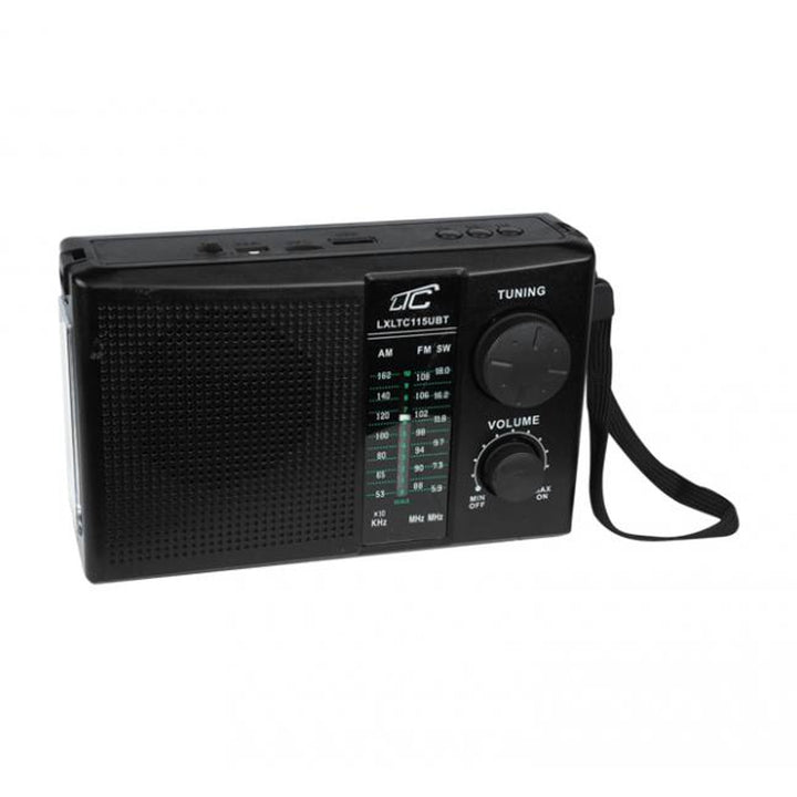 Prenosné rádio LTC, Bluetooth, FM/AM/SW, solárny panel, LXLTC115UBT