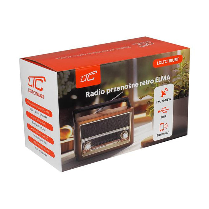 Prenosné rádio LTC, Bluetooth, FM/AM/SW, USB, LXLTC118UBT
